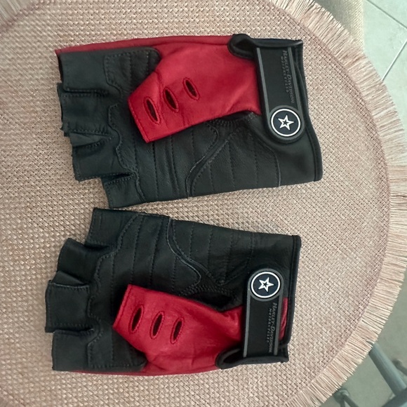 Men’s motorcycle fingerless gloves - Picture 3 of 7
